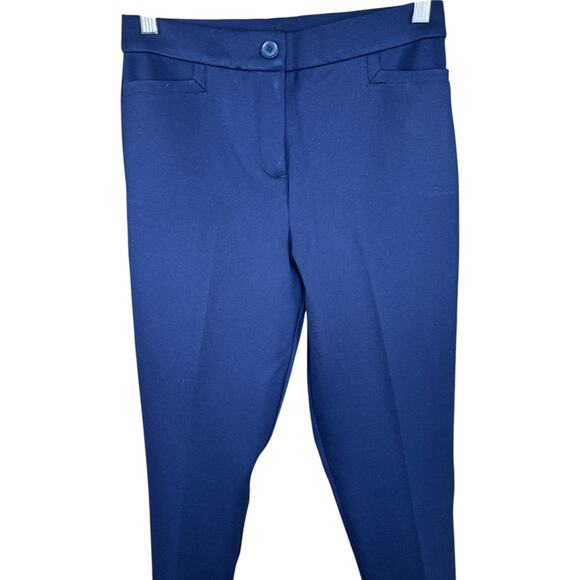 Tailored by Susan Graver Smart Ponte Slim Leg Trouser Navy‎ X-Small PETITE NWOT - Picture 2 of 12